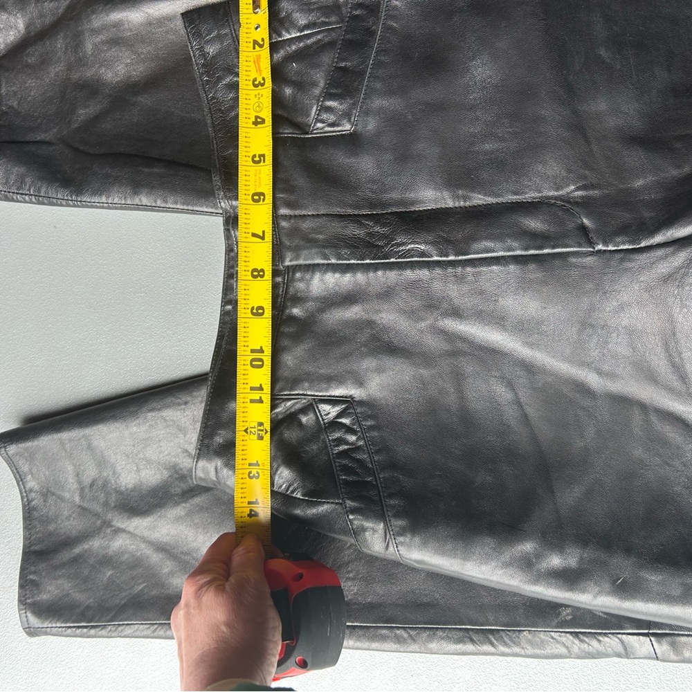Vakko Black Leather Trousers - Picture 4 of 15